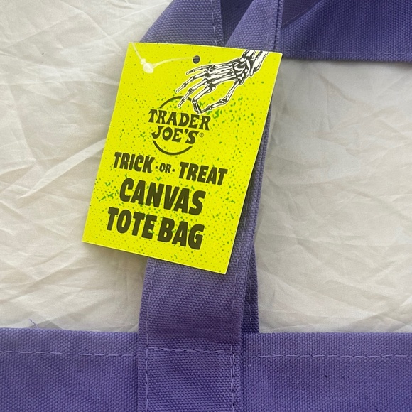 NWT Trader Joe's MINI Canvas Fall Tote Bags Set of 4 Colors - Picture 9 of 14